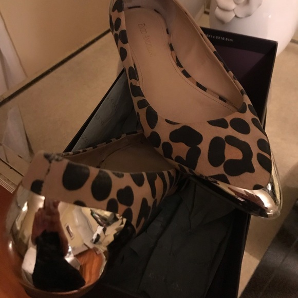 enzo angiolini leopard flats
